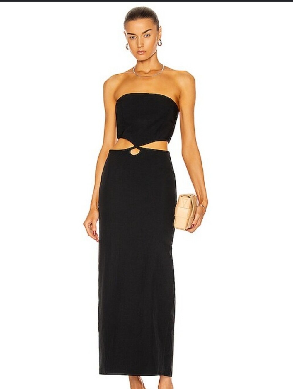 Christopher Esber strapless midi dress XS